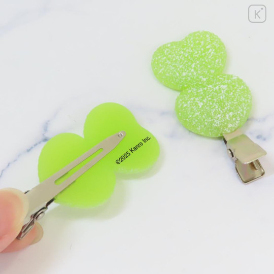 Japan Pure Gummy Hair Clip Set - Muscat Grape Flavor - 2