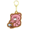 Japan Gloomy Bear Embroidered Patch Mascot Bag Charm Keychain - Coffee Spill - 1