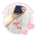 Japan Gloomy Bear Beaded Hand Strap Phone Charm - Red - 2