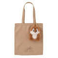 Japan Disney Store Eco Shopping Bag & Mascot Pouch - Chip : Fur Bag Charm - 1