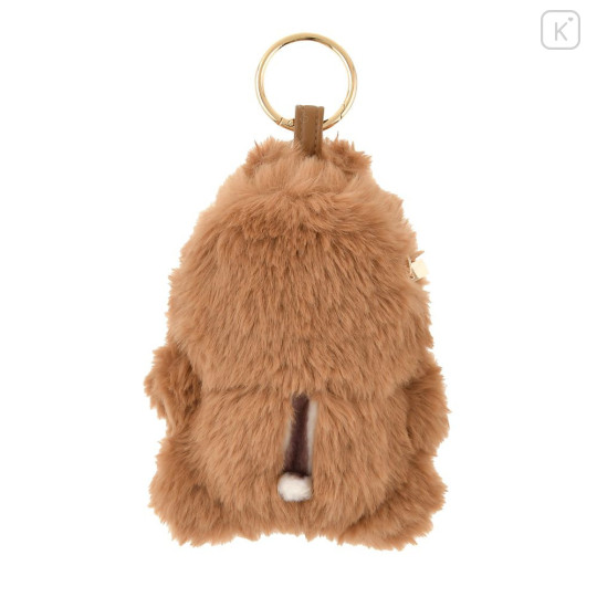Japan Disney Store Eco Shopping Bag & Mascot Pouch - Chip : Fur Bag Charm - 4