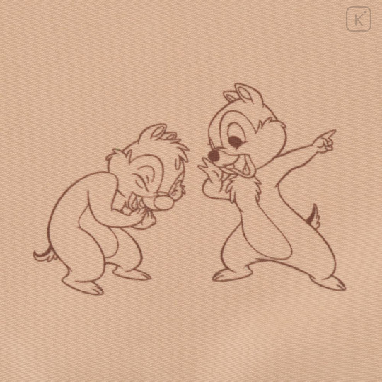 Japan Disney Store Eco Shopping Bag & Mascot Pouch - Chip : Fur Bag Charm - 6