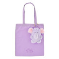 Japan Disney Store Eco Shopping Bag & Mascot Pouch - Winnie the Pooh : Lumpy Fur Bag Charm - 1