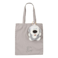 Japan Disney Store Eco Shopping Bag & Mascot Pouch - The Little Mermaid : Dog Max Fur Bag Charm