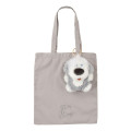 Japan Disney Store Eco Shopping Bag & Mascot Pouch - The Little Mermaid : Dog Max Fur Bag Charm - 1