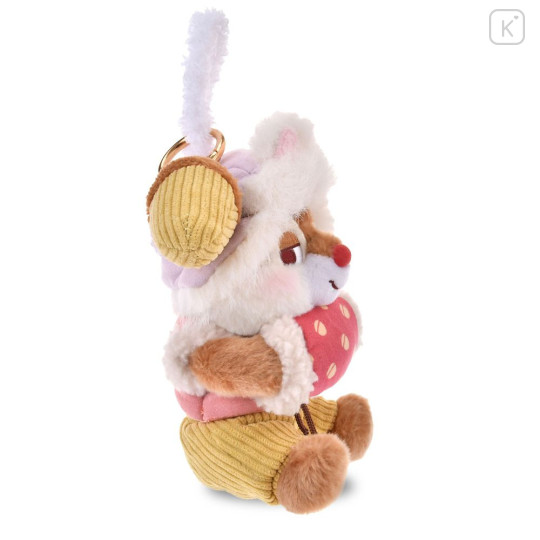 Japan Disney Store Plush Mascot Keychain - Dale : Cozy Winter Look - 3