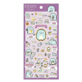 Japan San-X Gold Foil Clear Seal Sticker - Sumikko Gurashi : Sumikko's Favorite Tokage Purple - 1