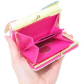 Japan Sanrio Clasp Trifold Wallet - Usahana : Gingham - 5
