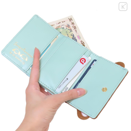 Japan Sanrio Clasp Trifold Wallet - Sugarbunnies : Kurosawa Stripe - 3
