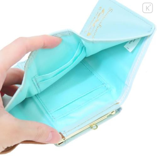 Japan Sanrio Clasp Trifold Wallet - Sugarbunnies : Kurosawa Stripe - 4