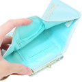 Japan Sanrio Clasp Trifold Wallet - Sugarbunnies : Kurosawa Stripe - 4