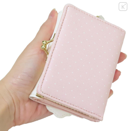 Japan Sanrio Clasp Trifold Wallet - Cogimyun : Pink - 2