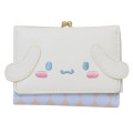 Japan Sanrio Clasp Trifold Wallet - Cinnamoroll : White Blue - 1