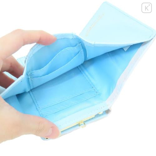 Japan Sanrio Clasp Trifold Wallet - Cinnamoroll : White Blue - 4