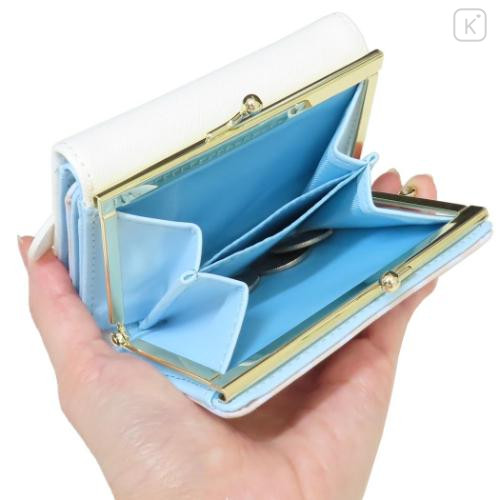 Japan Sanrio Clasp Trifold Wallet - Cinnamoroll : White Blue - 5