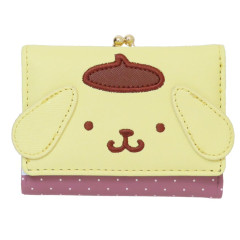 Japan Sanrio Clasp Trifold Wallet - Pompompurin : Classic Face