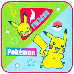Japan Pokemon Petit Towel Handkerchief - Pikachu : Colorful Pokeball