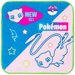 Japan Pokemon Petit Towel Handkerchief - Mew : Colorful Pokeball