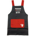 Japan Pokemon Children's Apron - Pikachu : Black Red H110cm - 1