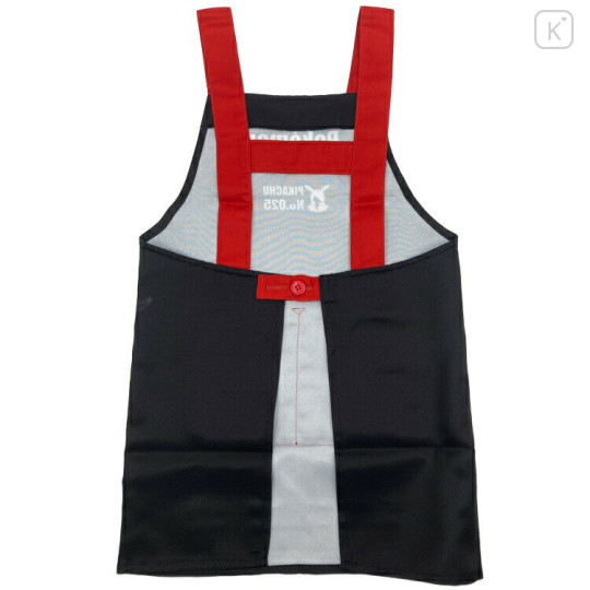 Japan Pokemon Children's Apron - Pikachu : Black Red H130cm - 2