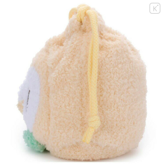 Japan Pokemon Plush Drawstring Bag - Rowlet : Pokepeace Face - 3