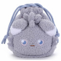 Japan Pokemon Plush Drawstring Bag - Espurr : Pokepeace Face - 1