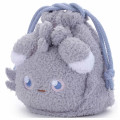 Japan Pokemon Plush Drawstring Bag - Espurr : Pokepeace Face - 2