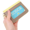 Japan San-X Bifold Pass Case Card Holder with Reel - Kiiroitori : Face - 2
