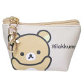 Japan San-X Triangular Mini Pouch - Rilakkuma : Face Pale Brown - 1