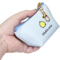 Japan San-X Triangular Mini Pouch - Kiiroitori : Face Pale Blue - 2