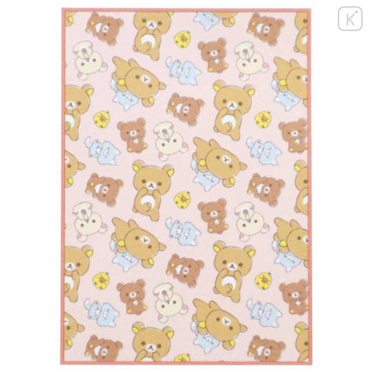 Japan San-X Warm Large Blanket - Rilakkuma : Pink Beige Brown - 1