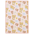 Japan San-X Warm Large Blanket - Rilakkuma : Pink Beige Brown - 1