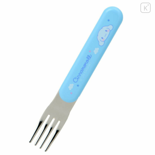 Japan Sanrio Original Bento Lunch Cutlery Set Spoon Fork Chopstick - Cinnamoroll : Sky Blue - 3