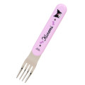 Japan Sanrio Original Bento Lunch Cutlery Set Spoon Fork Chopstick - Kuromi : Purple Ribbon - 3