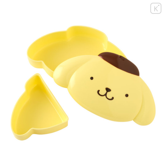 Japan Sanrio Original Face-shaped Lunch Box - Pompompurin - 2