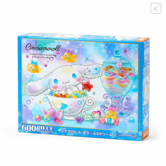 Japan Sanrio Jigsaw Puzzle 600pcs - Cinnamoroll : Kira Fuwa Dream - 1