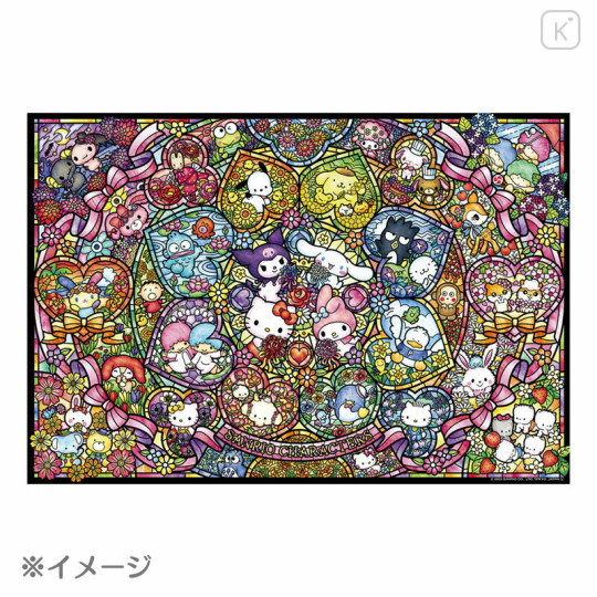 Japan Sanrio Jigsaw Puzzle 300pcs - Characters Stained Glass - 2