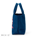 Japan Sanrio Sagara Embroidered Denim Mini Tote Bag - My Melody : Heart Candy - 2