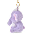 Japan Disney Store Fluffy Plush Keychain - Winnie the Pooh : White Pooh Lumpy Wink - 3