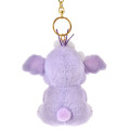Japan Disney Store Fluffy Plush Keychain - Winnie the Pooh : White Pooh Lumpy Wink - 4