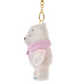 Japan Disney Store Fluffy Plush Keychain - Pooh : White Pooh Reversible 2 Way - 4