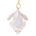 Japan Disney Store Fluffy Plush Keychain - Eeyore : White Pooh Reversible 2 Way - 5