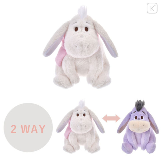 Japan Disney Store Plush Toy - Eeyore : White Pooh Reversible 2 Way - 1