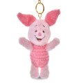 Japan Disney Store Fluffy Plush Keychain - Piglet : White Pooh Reversible 2 Way - 3