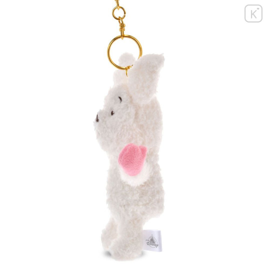 Japan Disney Store Fluffy Plush Keychain - Piglet : White Pooh Reversible 2 Way - 4