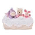 Japan Disney Store Tissue Box Cover Plush - Eeyore & Piglet & Pooh : White Pooh - 1