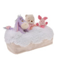 Japan Disney Store Tissue Box Cover Plush - Eeyore & Piglet & Pooh : White Pooh - 3