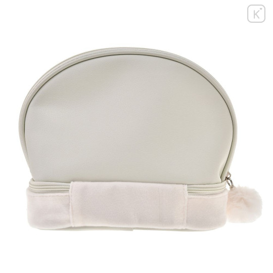 Japan Disney Store Clear Cosmetic Pouch - Eeyore & Piglet & Pooh : White Pooh 2 Tier - 3