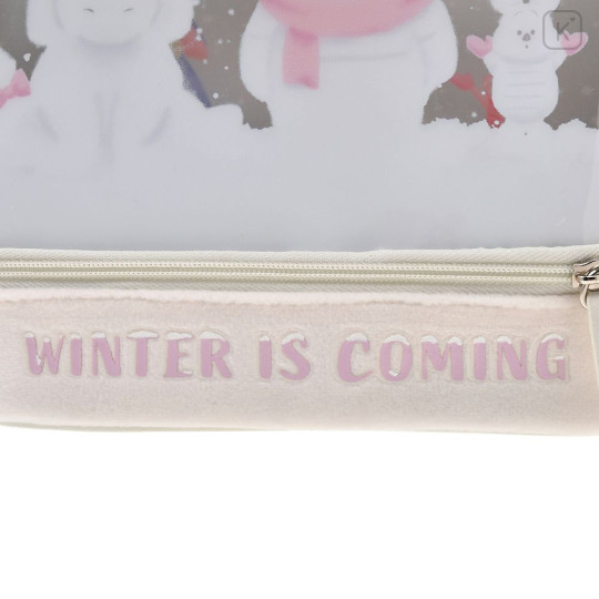 Japan Disney Store Clear Cosmetic Pouch - Eeyore & Piglet & Pooh : White Pooh 2 Tier - 4