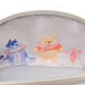 Japan Disney Store Clear Cosmetic Pouch - Eeyore & Piglet & Pooh : White Pooh 2 Tier - 6